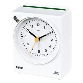 BNC 004 Sveglia al Quarzo Rettangolare Bianco