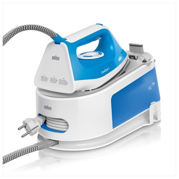 Image of Braun CareStyle 1 Is 1012 Bl Ferro da Stiro con Caldaia 2400W 15 Litri Ceramica Blu-Bianco