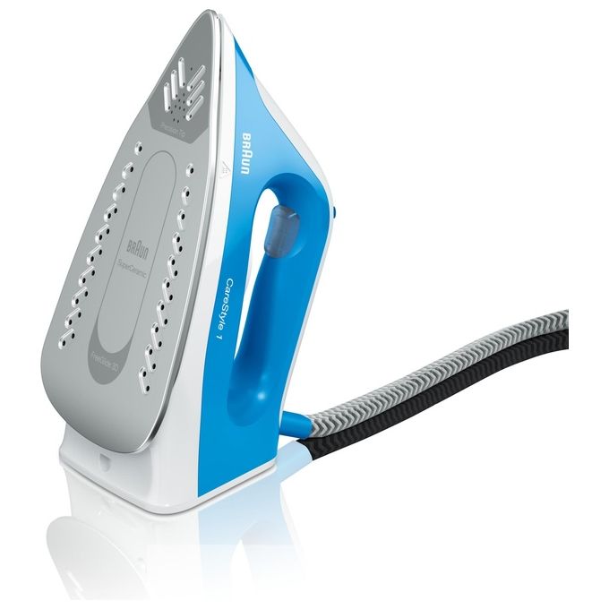 Braun CareStyle 1 Is 1012 Bl Ferro da Stiro con Caldaia 2400W 15 Litri Ceramica Blu-Bianco