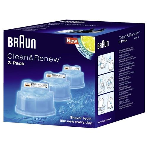 Braun CCR 3 CLean & Renew Cartridge Confezione da 3