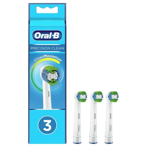 Braun EB20RB Oral-B Precision Clean Testine di Ricambio per Spazzolino Elettrico con Tecnologia CleanMaximiser Confezione da 3 Pezzi