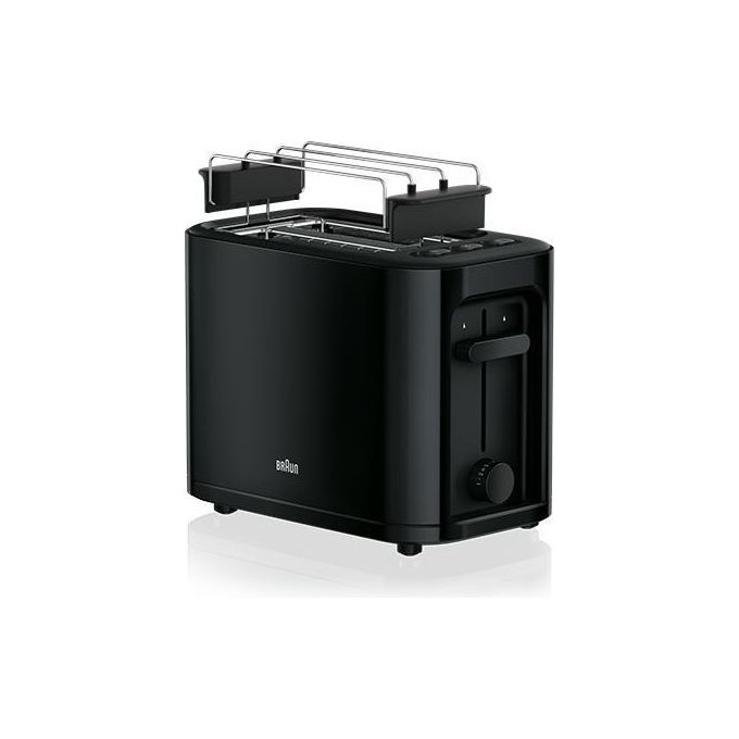 Braun HT3010BK Tostapane 1 Fetta Nero 1000W