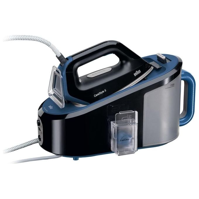 Image of Braun IS5145.BK Ferro da Stiro a Caldaia a Caricamento Continuo 2400W 2 Litri Nero-Blu