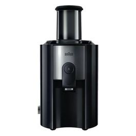 Braun MULTIQUICK5 Centrifuga J500 con Sistema di CENTRIFUGAZIONE RAPIDA in 15 secondi Ampio Accesso da 75mm Vaschetta per polpa 2L; Sistema Antigoccia Sistema di Sicurezza a 4 Vie FILTRO IN ACCIAIO