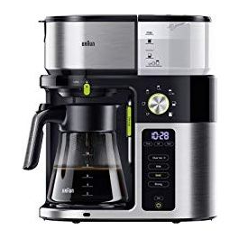 Braun KF 9050 BK MultiServe Macchina da Caffe' con Filtro 1750W 10 Cups Inox/Nero/Acciaio