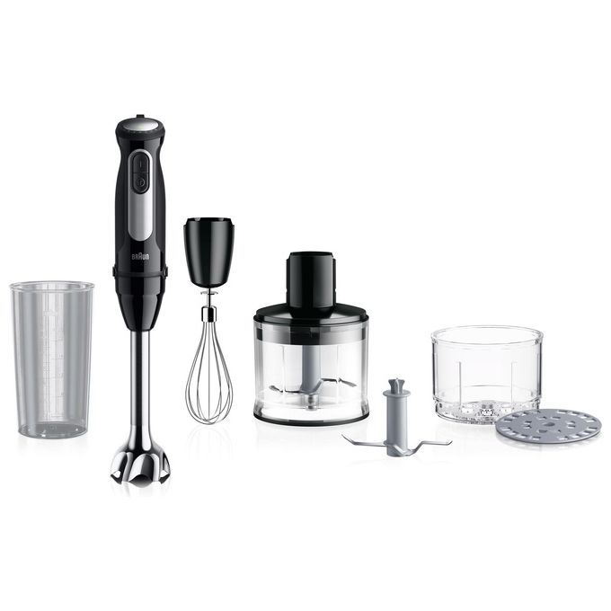 Braun MQ55254MBK Frullatore ad Immersione Minipimer 1000W Powerbell VPlus Nero