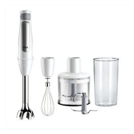 MultiQuick 7 MQ7035I 1000W Frullatore Immersione Tecnologia Splash Control 600ml Frusta Tritatutto 500ml Lama ghiaccio Bianco