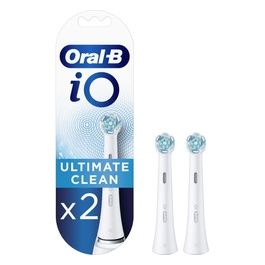 Braun Oral-B iO Ultimate Clean Testine di Ricambio per Spazzolino Elettrico 2 Pezzi