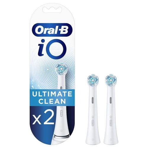 Braun Oral-B iO Ultimate Clean Testine di Ricambio per Spazzolino Elettrico 2 Pezzi