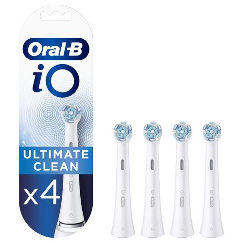 Braun Oral-B iO Ultimate Clean Testina per Spazzolino 4 Pezzi Bianco