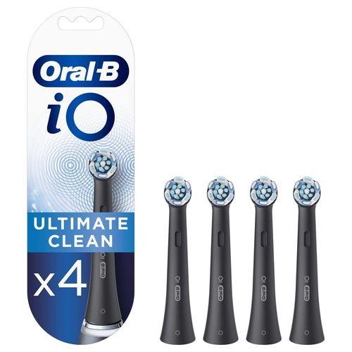 Braun Oral-B iO Ultimate Clean Testina per Spazzolino 4 Pezzi Nero