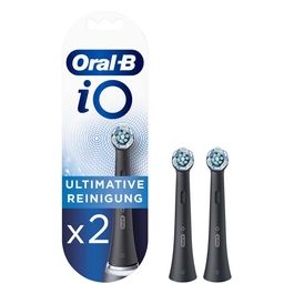 Braun Oral-B iO Testine di Pulizia Set da 2 Pezzi Nero