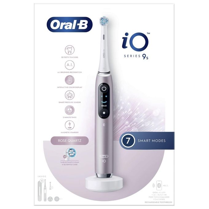 Braun Oral-B iO iO9S Spazzolino Elettrico Rosa Quarzo