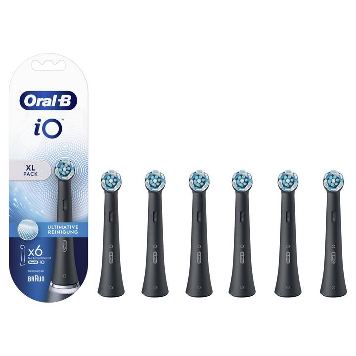 Braun Oral-B iO Testine di Ricambio Ultimate Cleaning Nero