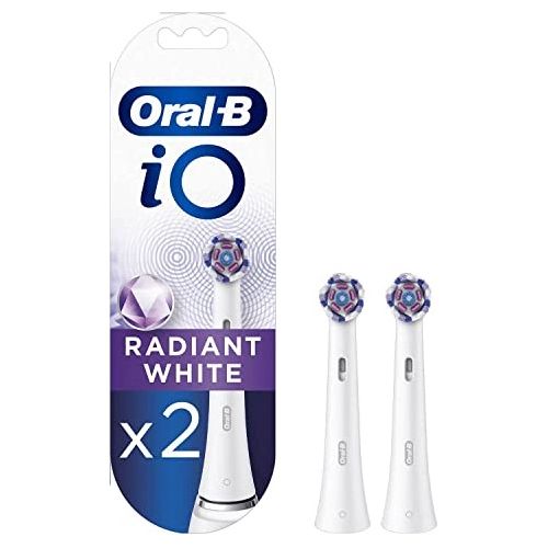 Braun Oral-B iO Testine di Ricambio Radiant White 2 Pezzi
