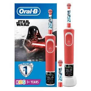 Braun Oral-B Kids Spazzolino Elettrico Ricaricabile 1 Manico con Personaggi di Star Wars