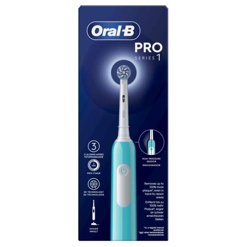Braun Oral-B Pro 1 Sensitive Clean Spazzolino Elettrico Caribbean Blue