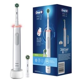 Oral-B PRO 3 3000 Cross Action Spazzolino Elettrico Bianco Edition