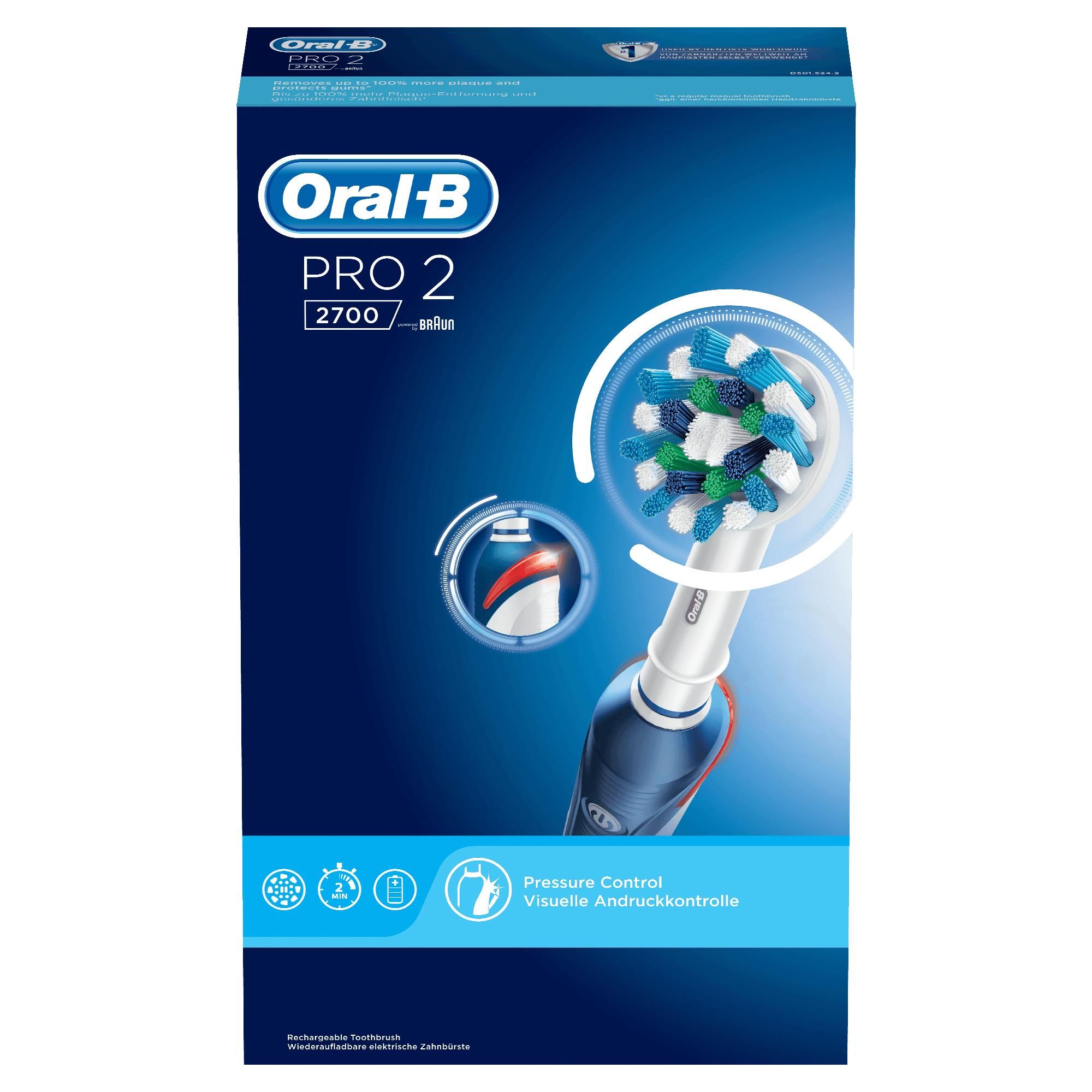 Oral-B Pro 2 2700 CrossAction Erwachsener Rotierende ...