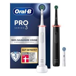 Oral-B PRO 3 3900 DuoPack Spazzolino Elettrico Nero/Bianco Edition JAS22