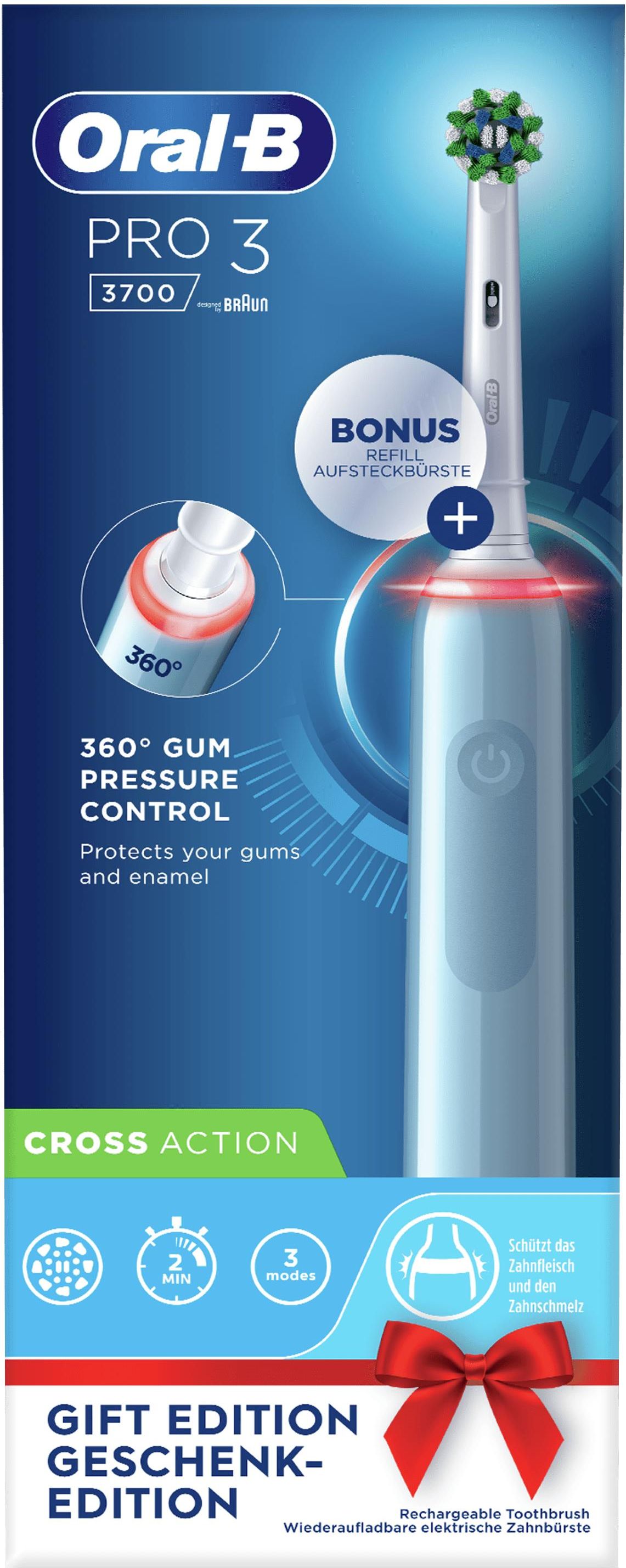 Braun Oral-B Pro 3 80332162 Spazzolino Elettrico Adulto Spazzolino Rotante-Oscillante Blu/Bianco