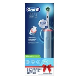 Braun Oral-B Pro 3 80332162 Spazzolino Elettrico Adulto Spazzolino Rotante-Oscillante Blu/Bianco