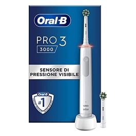 Braun Oral-B PRO 3 3000 Cross Action Spazzolino Elettrico Bianco Edition
