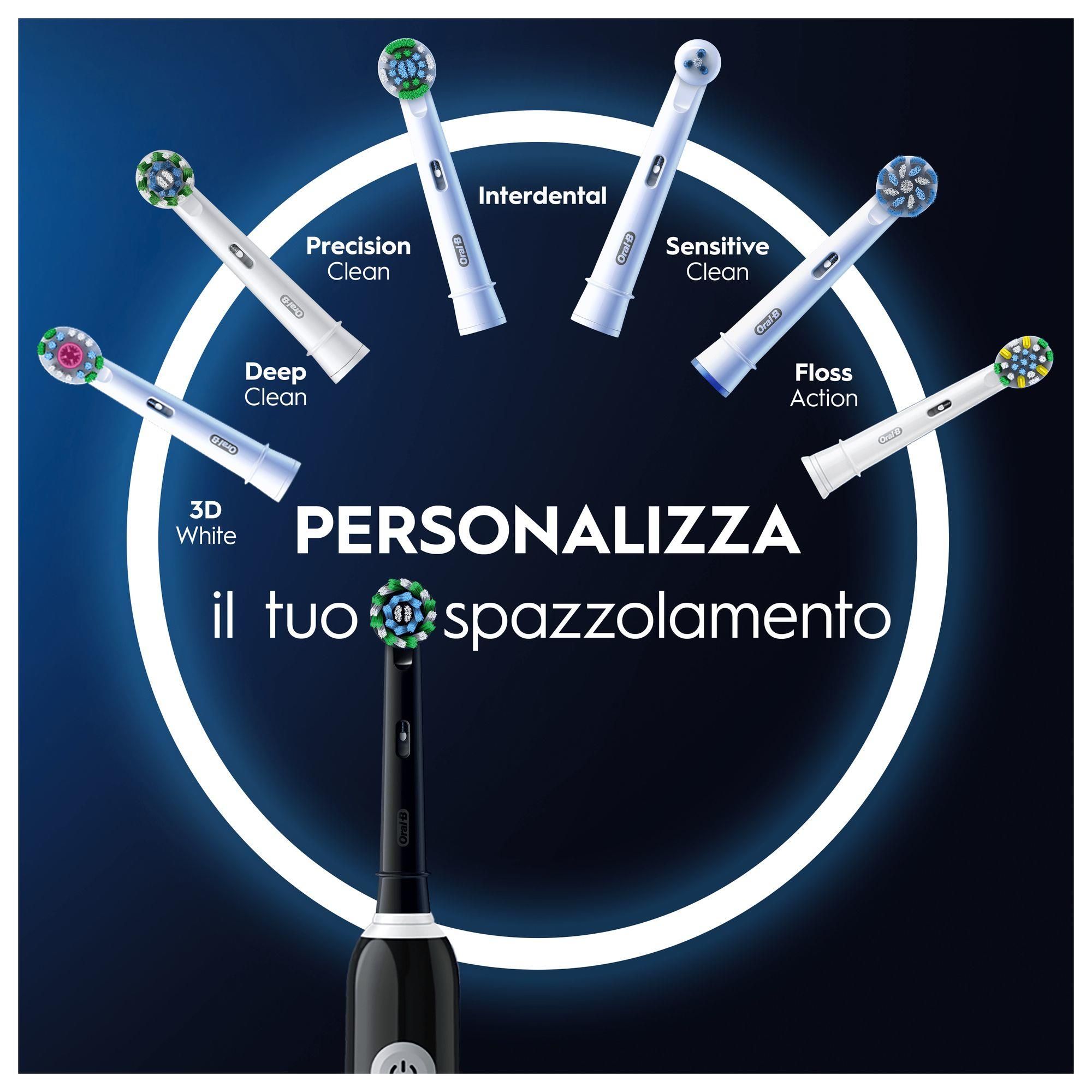 Oral-B Spazzolino Elettrico Denti Ricaricabile Pro Series 1 Black