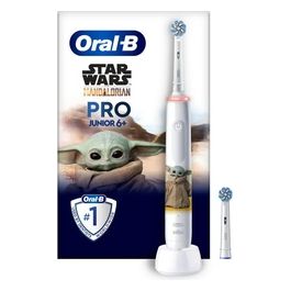 Braun Oral-B Spazzolino Elettrico Ricaricabile Pro Junior Star Wars Baby Yoda 2 Testine da 6 Anni in Su