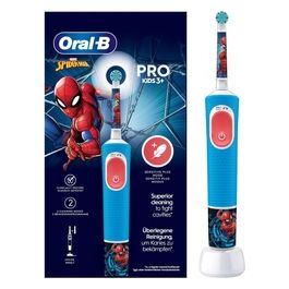 Braun Oral B Spazzolino Elettrico Pro Kids Spiderman Azzurro e Bianco