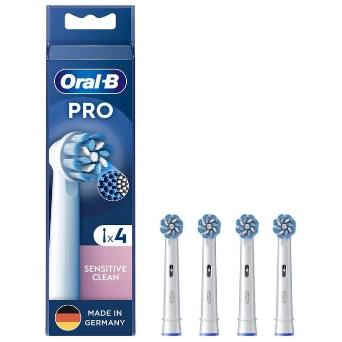 Braun Oral-B Testine di Ricambio Pro Sensitive Clean 4 Pezzi