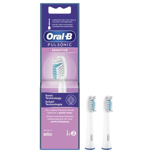 Braun Oral-B Testine di Ricambio Pulsonic Sensitive 2 Pezzi