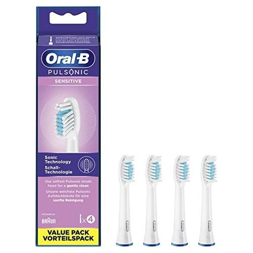 Braun Oral-B Testine di Ricambio per Pulsonic Sensitive 4 Pezzi