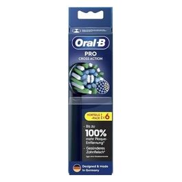 Oral-B Testine di Ricambio Nero ProCrossAction CleanMaximizer 6 Pezzi