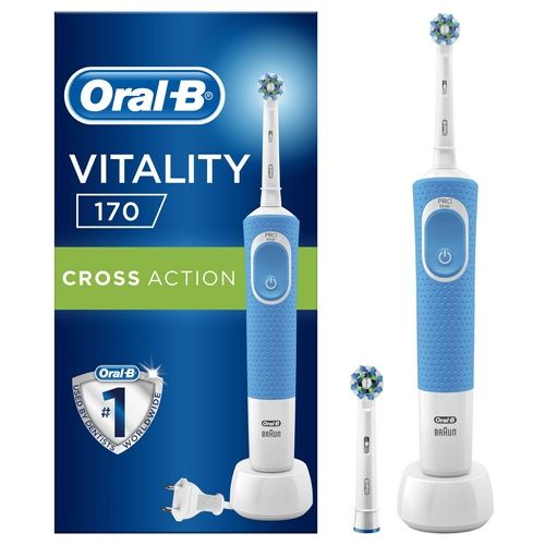 Braun Oral-B Vitality 170 Crossaction Adulto Spazzolino Rotante-Oscillante Blu/Bianco