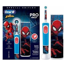 Braun Oral-B Vitality Pro Kids Spiderman Bambino Spazzolino Rotante-Oscillante Blu/Rosso