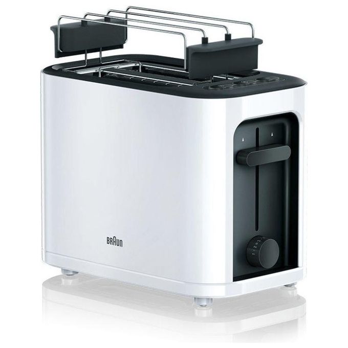 Braun PureEase HT 3010 WH Tostapane 2 Fette Bianco 1000W