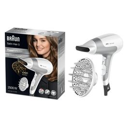 Braun Satin Hair 5 HD 585 Asciuga Capelli 2500W Grigio/Bianco