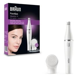 Braun SE810 Face Epilatore con Spazzola Esfoliante Bianco