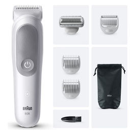 Series 5 BG5550 Regolabarba Corpo Wet & Dry Ricaricabile Grigio