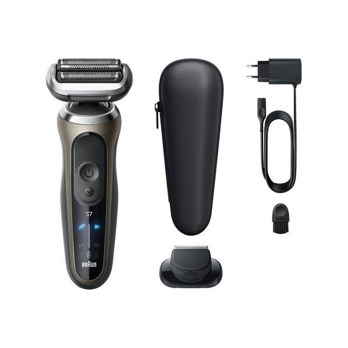 Braun Series 7 72-C1200s Rasoio Elettrico WetandDry Grigio Nero