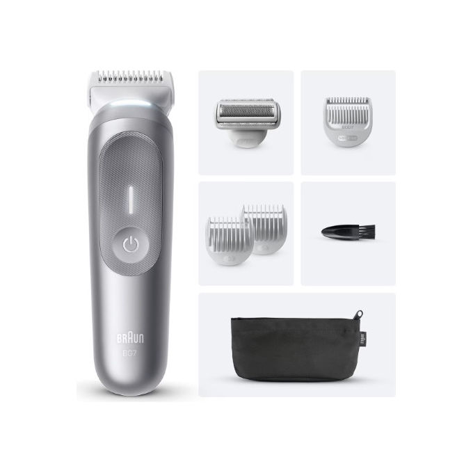 Image of Braun Series 7 BG7550 Rasoio Elettrico Regolabarba e Groomer Corpo Grigio