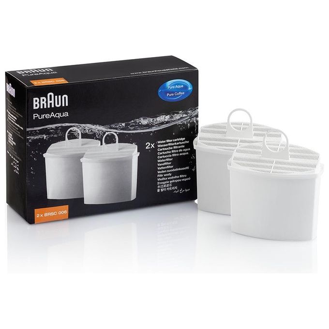 Braun SET BRSC006 Confezione da 2 Filtri per Brita