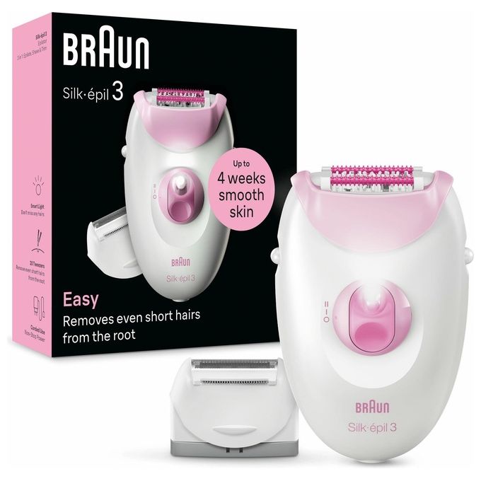 Braun Silk-Epil 3-031Epilatore Elettrico Donna con Cavo