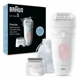 Braun Silk-Epil 5 Epilatore Elettrico 28 Pinze Wet and Dry Rullo Massaggiante