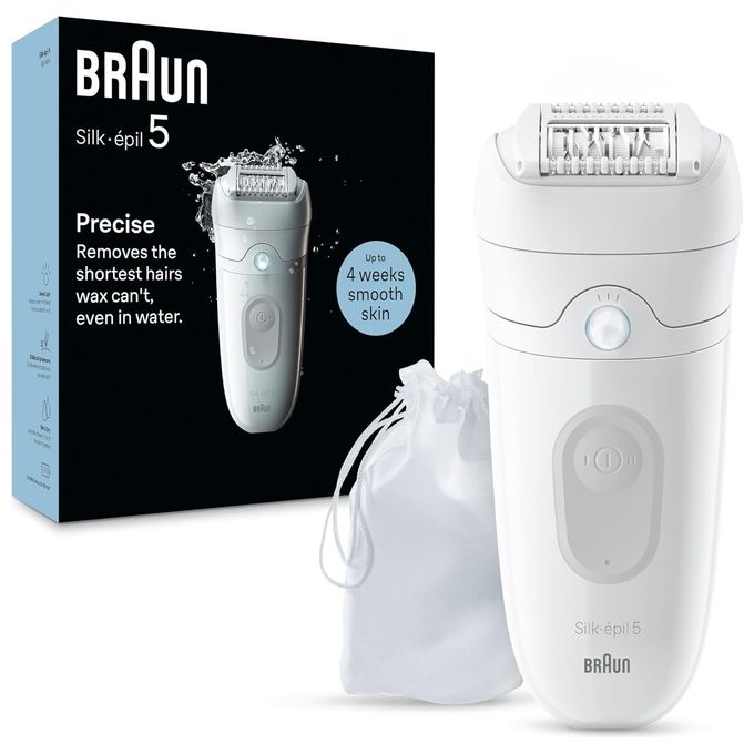 Image of Braun Silk-Epil 5 Epilatore Elettrico 28 Pinze Wet and Dry Luce Smart