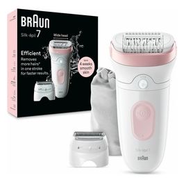 Braun Silk-Epil 7 7-030 Epilatore Elettrico Donna Bianco/Rosa