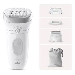 Braun Silk-Epil 7 Epilatore Elettrico 40 Pinze 5 Accessori Wet and Dry Luce Smart