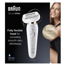 Braun Silk-Epil 9 Flex SES 9001 3D 40 Pinzette Bianco/Oro