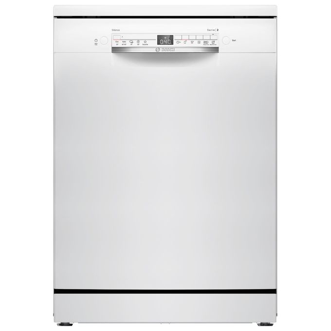 Image of Bosch Serie 2 SMS2HTW02E Lavastoviglie a libera installazione con top removibile 13 coperti Classe D Rumorosita' 46 dB 5 programmi Home Connect 60 cm Bianco